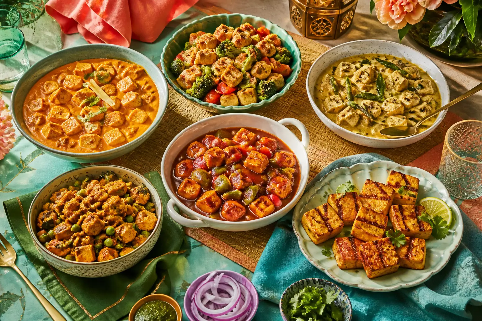 A generous collection of colourful tofu dishes for everyday inspiration